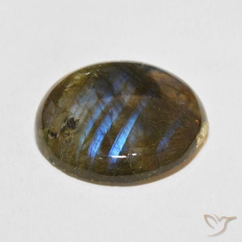Labradorite Multicolore naturale da 27.85 ct, Rotondo, Traslucido