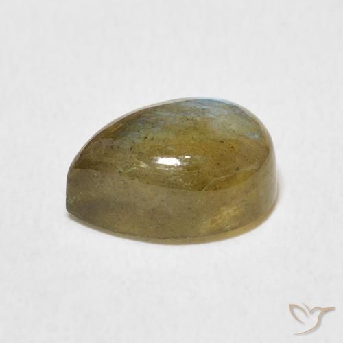 Labradorite Multicolore naturale da 2.68 ct, Forma a pera, Traslucido