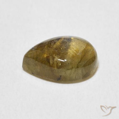 Labradorite Multicolore naturale da 2.32 ct, Forma a pera, Traslucido
