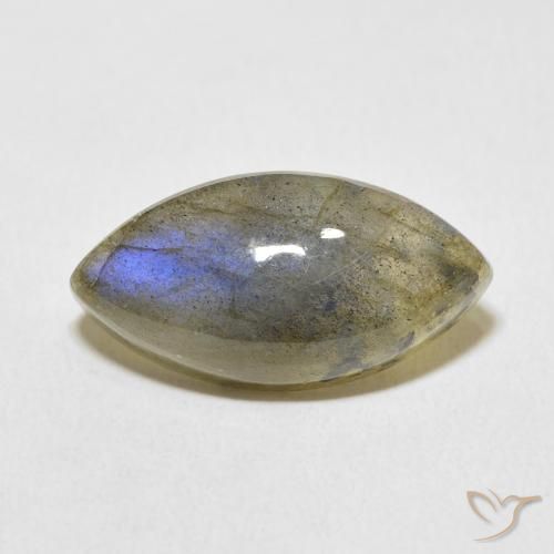 9.71ct Naturale Multicolore Labradorite, Taglio marquise, Traslucido