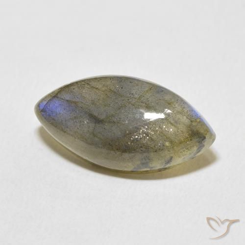 Labradorite Multicolore naturale da 9.71 ct, Taglio marquise, Traslucido