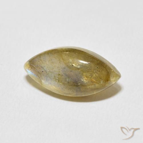 Labradorite Multicolore naturale da 6.90 ct, Taglio marquise, Traslucido