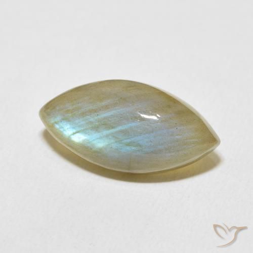 Labradorite Multicolore naturale da 9.70 ct, Taglio marquise, Traslucido