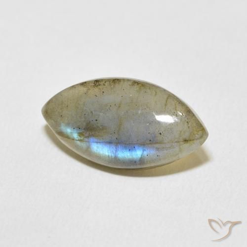Labradorite Multicolore naturale da 7.70 ct, Taglio marquise, Traslucido
