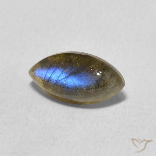 Labradorite Multicolore naturale da 1.43 ct, Taglio marquise, Traslucido