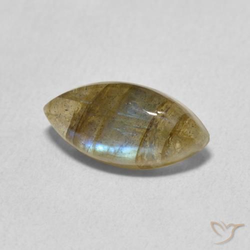 Labradorite Multicolore naturale da 2.54 ct, Taglio marquise, Traslucido