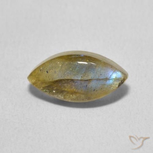 Labradorite Multicolore naturale da 2.09 ct, Taglio marquise, Traslucido
