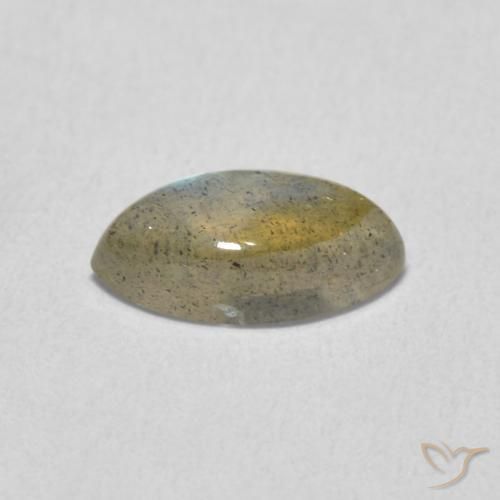Labradorite Multicolore naturale da 1.38 ct, Taglio marquise, Traslucido