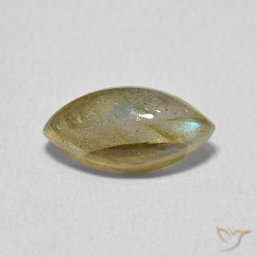 2.32ct Naturale Multicolore Labradorite, Taglio marquise, Traslucido
