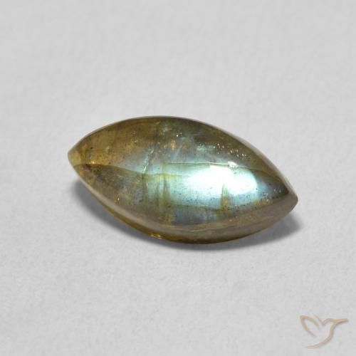 Labradorite Multicolore naturale da 2.34 ct, Taglio marquise, Traslucido