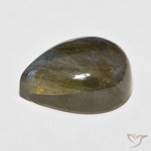 Labradorite Multicolore naturale da 19.92 ct, Forma a pera, Traslucido