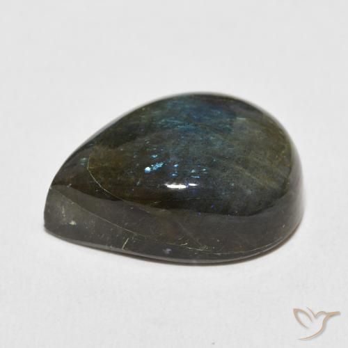 Labradorite Multicolore naturale da 18.54 ct, Forma a pera, Traslucido