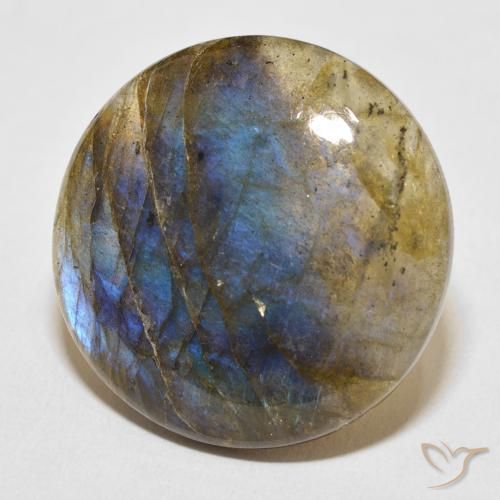 Labradorite Multicolore naturale da 28.95 ct, Rotondo, Traslucido
