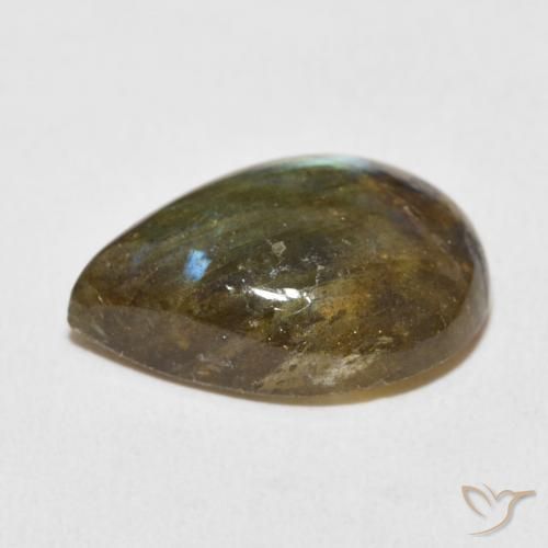 Labradorite Multicolore naturale da 9.98 ct, Forma a pera, Traslucido