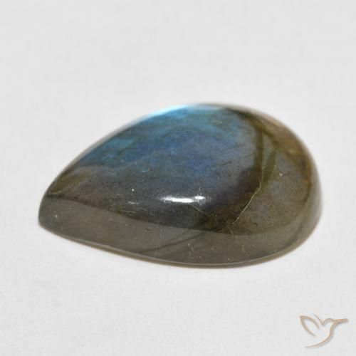 Labradorite Multicolore naturale da 13.87 ct, Forma a pera, Traslucido