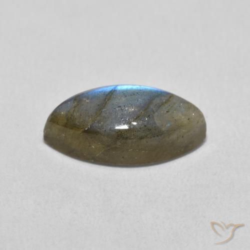 Labradorite Multicolore naturale da 3.83 ct, Taglio marquise, Traslucido