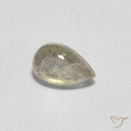 Labradorite Multicolore naturale da 0.40 ct, Forma a pera, Traslucido
