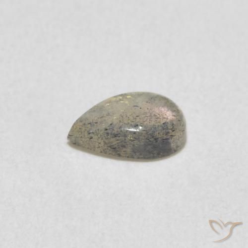 Labradorite Multicolore naturale da 0.40 ct, Forma a pera, Traslucido