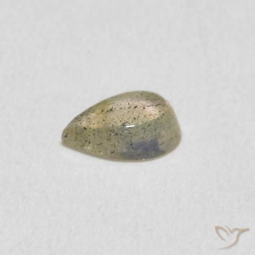 Labradorite Multicolore naturale da 0.38 ct, Forma a pera, Traslucido