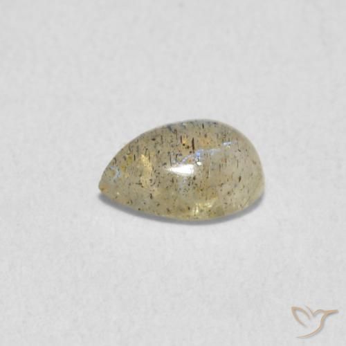 Labradorite Multicolore naturale da 0.46 ct, Forma a pera, Traslucido