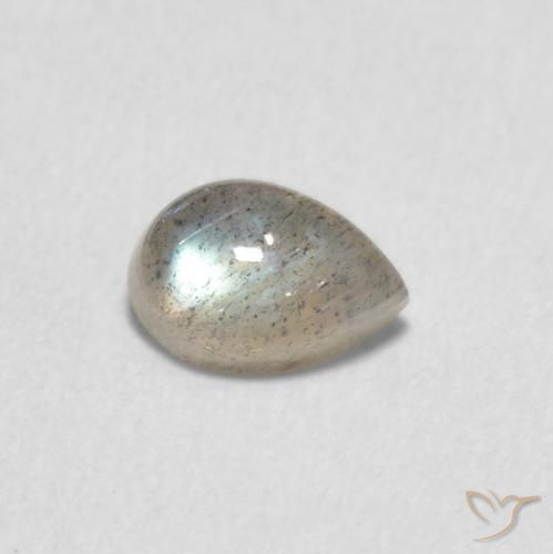 Labradorite Multicolore naturale da 0.62 ct, Forma a pera, Traslucido