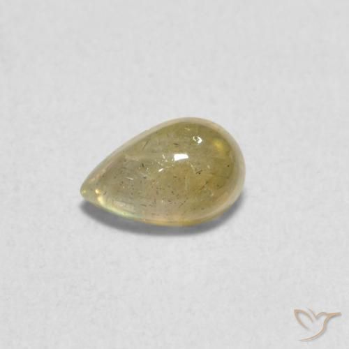 0.44ct Naturale Multicolore Labradorite, Forma a pera, Traslucido
