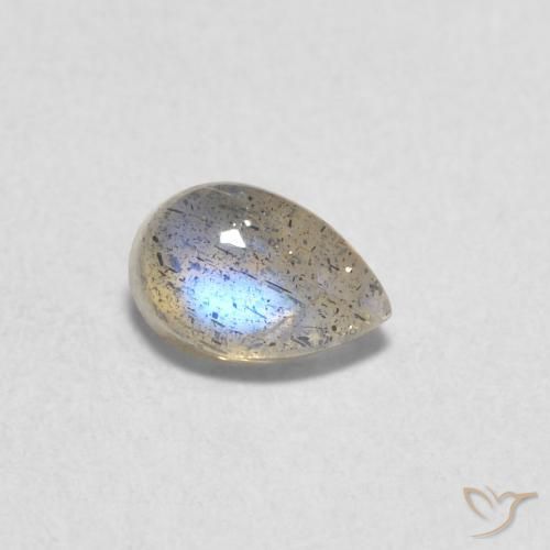 Labradorite Multicolore naturale da 0.58 ct, Forma a pera, Traslucido