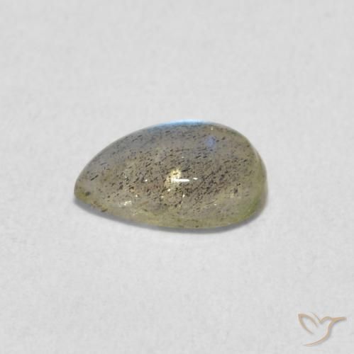 Labradorite Multicolore naturale da 0.61 ct, Forma a pera, Traslucido