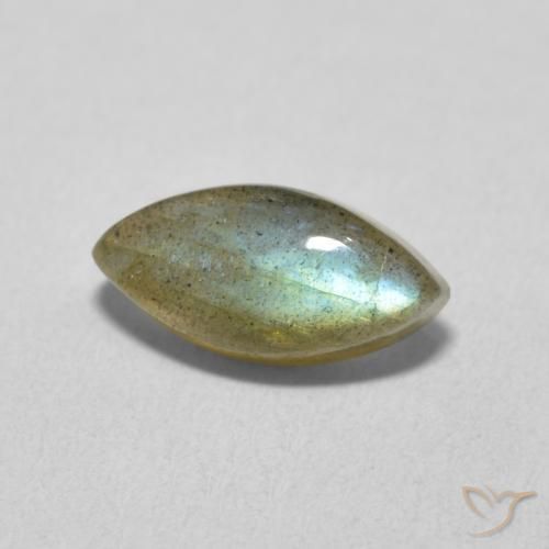 Labradorite Multicolore naturale da 2.23 ct, Taglio marquise, Traslucido