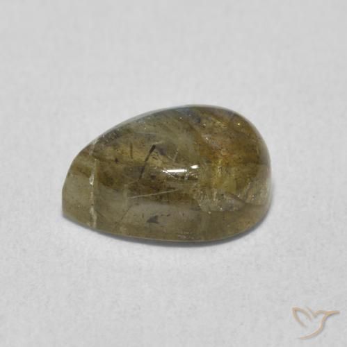 Labradorite Multicolore naturale da 1.89 ct, Forma a pera, Traslucido