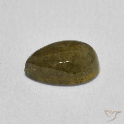 Labradorite Multicolore naturale da 1.54 ct, Forma a pera, Traslucido