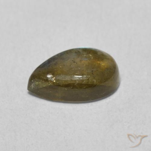 Labradorite Multicolore naturale da 1.43 ct, Forma a pera, Traslucido