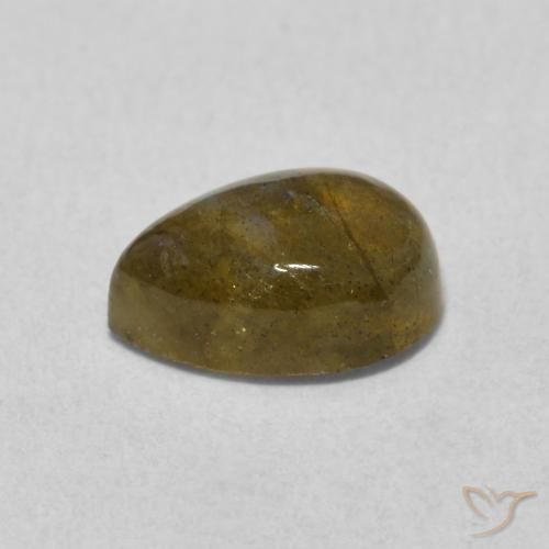 Labradorite Multicolore naturale da 1.77 ct, Forma a pera, Traslucido