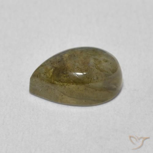 Labradorite Multicolore naturale da 1.61 ct, Forma a pera, Traslucido