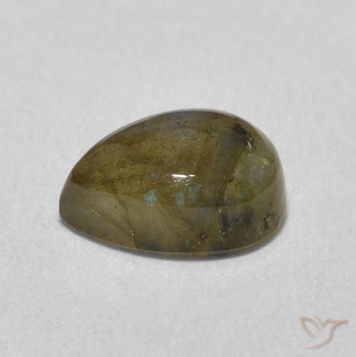 Labradorite Multicolore naturale da 2.44 ct, Forma a pera, Traslucido