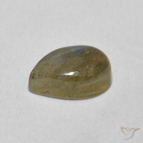 Labradorite Multicolore naturale da 2.28 ct, Forma a pera, Traslucido