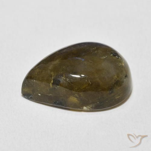 Labradorite Multicolore naturale da 12.28 ct, Forma a pera, Traslucido