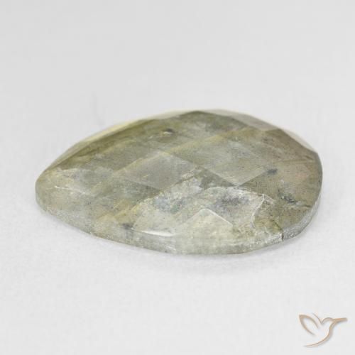 Labradorite Multicolore naturale da 9.61 ct, Forma a pera, Traslucido