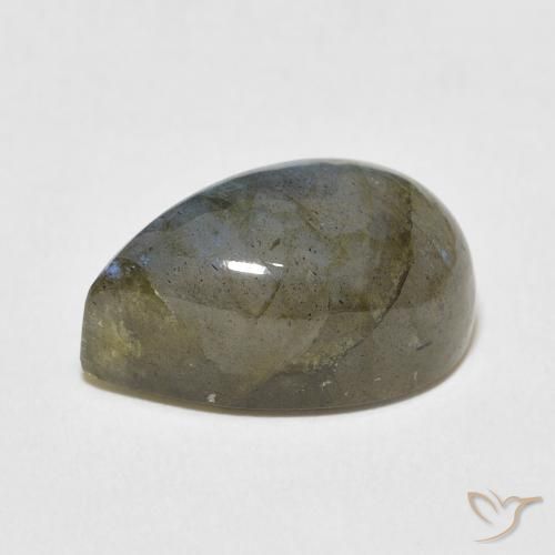 Labradorite Multicolore naturale da 11.18 ct, Forma a pera, Traslucido