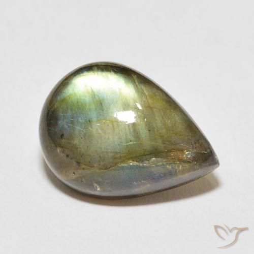 Labradorite Multicolore naturale da 13.30 ct, Forma a pera, Traslucido