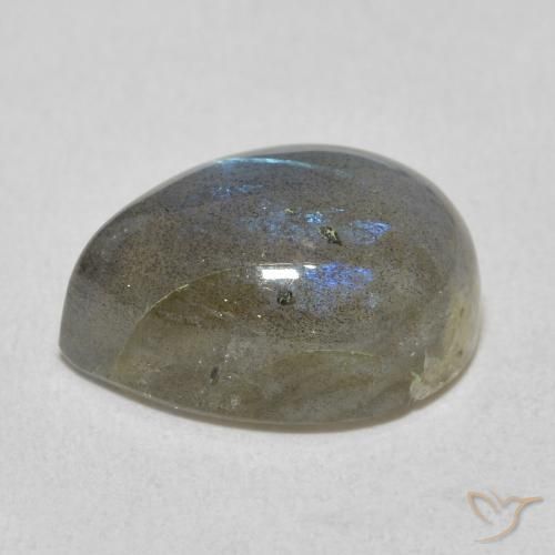 Labradorite Multicolore naturale da 7.36 ct, Forma a pera, Traslucido