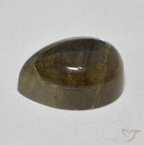 Labradorite Multicolore naturale da 7.21 ct, Forma a pera, Traslucido