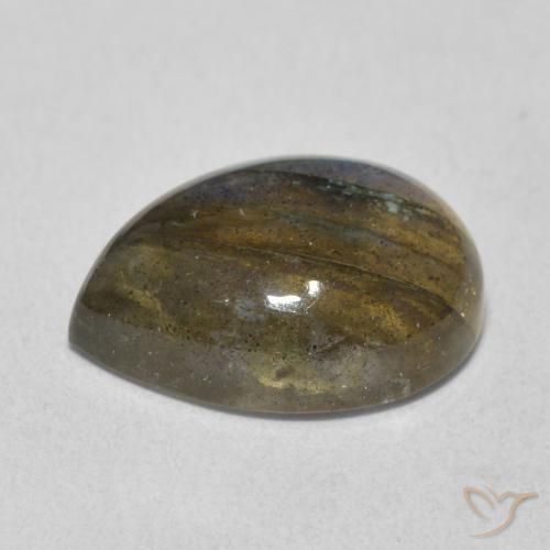 Labradorite Multicolore naturale da 6.00 ct, Forma a pera, Trasparente/Traslucido