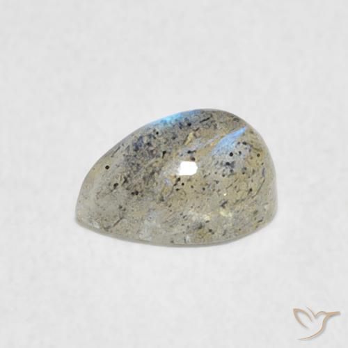 Labradorite Multicolore naturale da 0.55 ct, Forma a pera, Traslucido