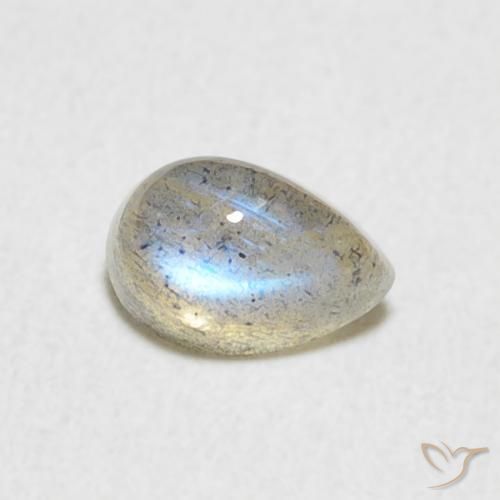 Labradorite Multicolore naturale da 0.56 ct, Forma a pera, Traslucido