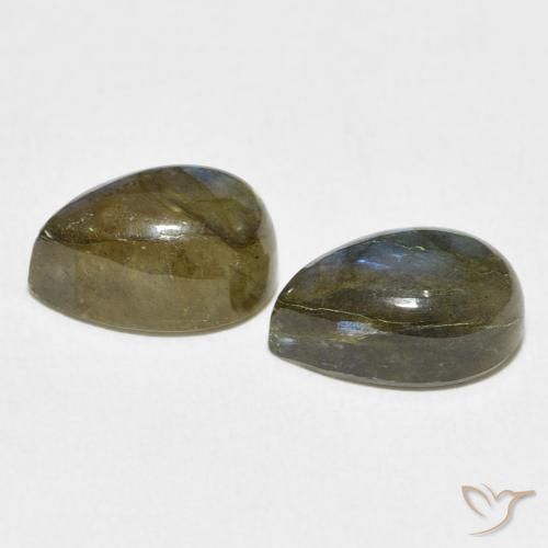 Gemme di Labradorite Multicolore naturale da 8.52 ct, Forma a pera, Traslucido
