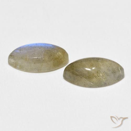 Gemme di Labradorite Multicolore naturale da 4.72 ct, Taglio marquise, Traslucido