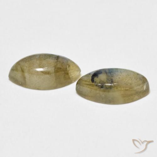 Gemme di Labradorite Multicolore naturale da 4.79 ct, Taglio marquise, Traslucido