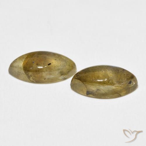 Gemme di Labradorite Multicolore naturale da 4.38 ct, Taglio marquise, Traslucido