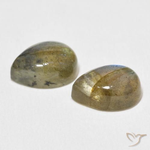 Gemme di Labradorite Multicolore naturale da 5.00 ct, Forma a pera, Traslucido